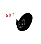 普通の黒猫（個別スタンプ：15）
