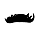 普通の黒猫（個別スタンプ：21）