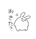 しろのうさぎさん（個別スタンプ：19）