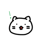 ゆるっとしろねこちゃん（個別スタンプ：5）