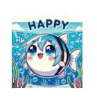 かわいい魚のLINEスタンプたち（個別スタンプ：22）