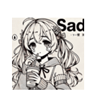 カフェ好き少女のLINEスタンプ（個別スタンプ：2）