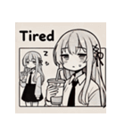 カフェ好き少女のLINEスタンプ（個別スタンプ：6）