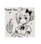 カフェ好き少女のLINEスタンプ（個別スタンプ：8）