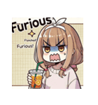 カフェ好き少女のLINEスタンプ（個別スタンプ：12）