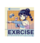 日本漫画風少女のLINEスタンプ（個別スタンプ：3）