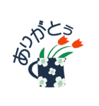 北欧風の可愛いイラスト♪デカ文字スタンプ（個別スタンプ：1）
