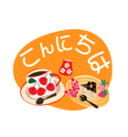 北欧風の可愛いイラスト♪デカ文字スタンプ（個別スタンプ：6）