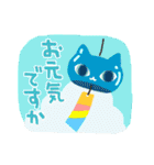 ねこにゃん達の夏便り（個別スタンプ：7）