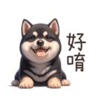 愛しの黒柴犬（台湾）（個別スタンプ：2）