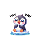 キュートなペンギンスタンプ（個別スタンプ：7）