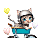 アニメ猫♡自転車が好き 文字なし（個別スタンプ：8）