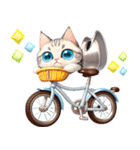 アニメ猫♡自転車が好き 文字なし（個別スタンプ：9）