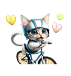 アニメ猫♡自転車が好き 文字なし（個別スタンプ：15）