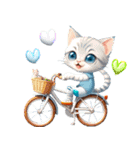 アニメ猫♡自転車が好き 文字なし（個別スタンプ：16）