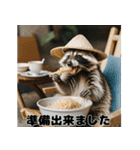 アライグマの使える日常会話（個別スタンプ：16）