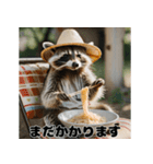 アライグマの使える日常会話（個別スタンプ：17）