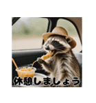 アライグマの使える日常会話（個別スタンプ：24）