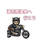 バイクに乗る猫【九州/ツーリング】（個別スタンプ：28）