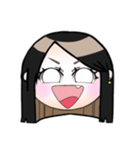 日常の基本表情【茶髪ver.】（個別スタンプ：4）
