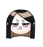 日常の基本表情【茶髪ver.】（個別スタンプ：6）
