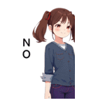 全て同じセリフ【NO】（個別スタンプ：7）