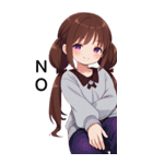 全て同じセリフ【NO】（個別スタンプ：14）