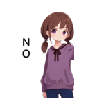 全て同じセリフ【NO】（個別スタンプ：24）