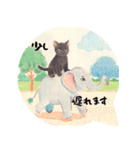 ⭐誰でもOK⭐黒猫⭐使いやすいフレーズ集①（個別スタンプ：15）