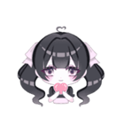 きゅるるん女の子 基本スタンプ（個別スタンプ：4）