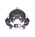 きゅるるん女の子 基本スタンプ（個別スタンプ：5）