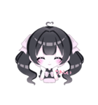 きゅるるん女の子 基本スタンプ（個別スタンプ：7）