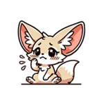 フェネックさん1(夏風味を添えて)（個別スタンプ：5）