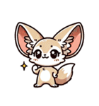 フェネックさん1(夏風味を添えて)（個別スタンプ：8）