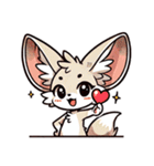 フェネックさん1(夏風味を添えて)（個別スタンプ：11）