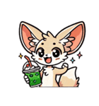 フェネックさん1(夏風味を添えて)（個別スタンプ：13）