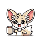 フェネックさん1(夏風味を添えて)（個別スタンプ：14）