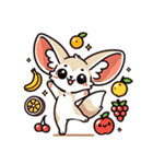 フェネックさん1(夏風味を添えて)（個別スタンプ：18）