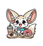 フェネックさん1(夏風味を添えて)（個別スタンプ：19）