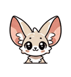 フェネックさん1(夏風味を添えて)（個別スタンプ：21）