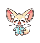 フェネックさん1(夏風味を添えて)（個別スタンプ：24）