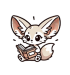 フェネックさん1(夏風味を添えて)（個別スタンプ：26）