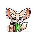 フェネックさん1(夏風味を添えて)（個別スタンプ：28）