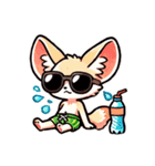 フェネックさん1(夏風味を添えて)（個別スタンプ：29）