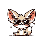 フェネックさん1(夏風味を添えて)（個別スタンプ：31）