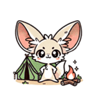 フェネックさん1(夏風味を添えて)（個別スタンプ：35）