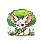 フェネックさん1(夏風味を添えて)（個別スタンプ：36）