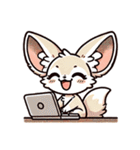 フェネックさん1(夏風味を添えて)（個別スタンプ：39）