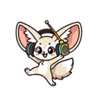 フェネックさん1(夏風味を添えて)（個別スタンプ：40）