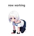 全て同じセリフ【now working】  2（個別スタンプ：6）